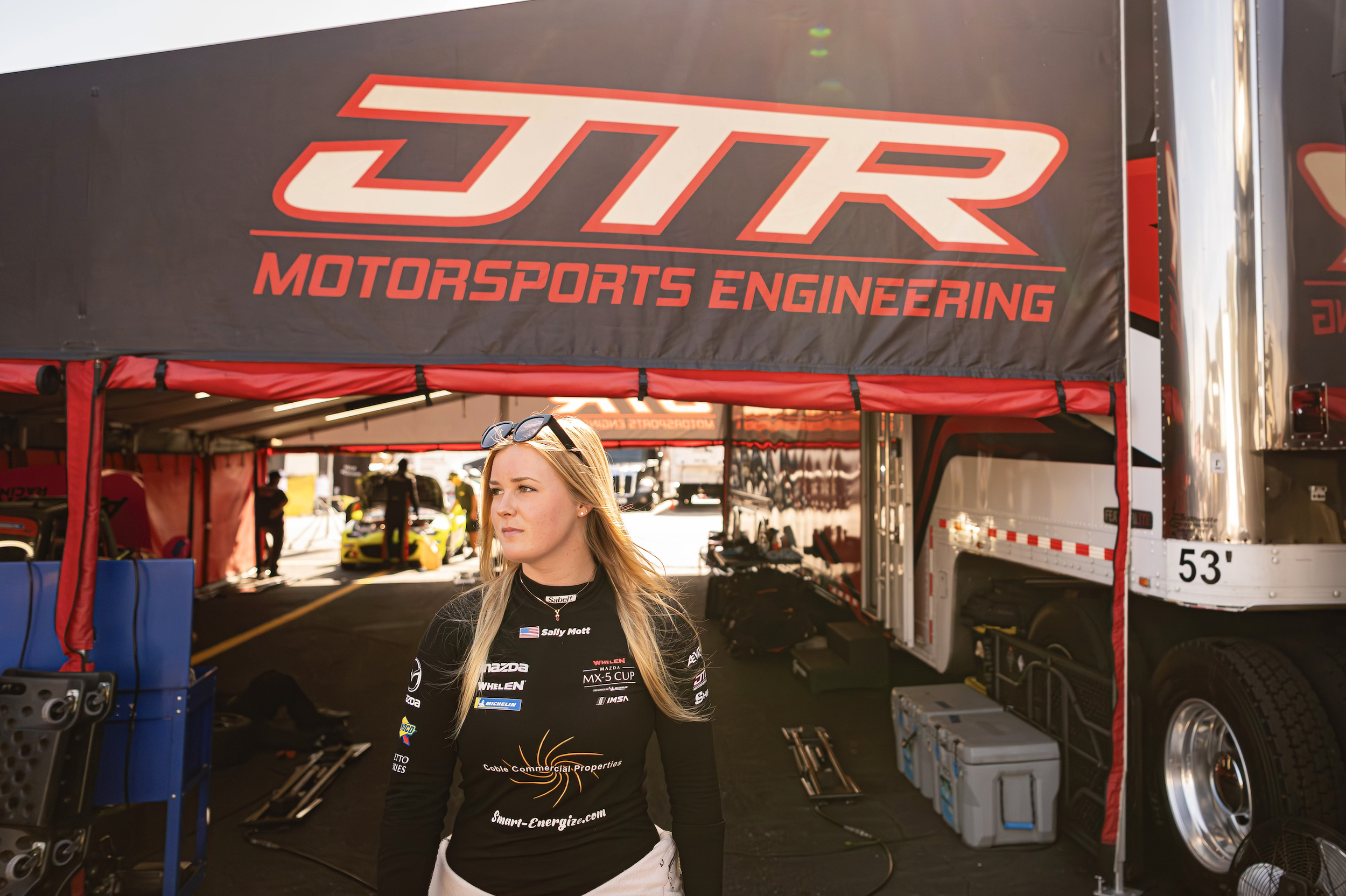 Sally Mott Racing Mazda MX-5 Cup Driver First to the Finish Amazon